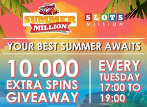 Slotsmillion 10000 extra spins Tuesday