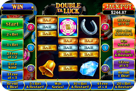 Double Ya' Luck is an extreme 3 payline pokie that comes with super special Lucky September features!