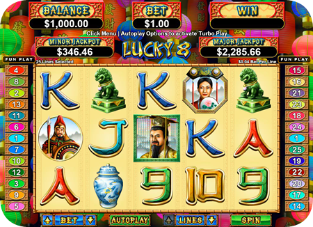 Lucky 8 is another of the Real Series pokies that offers oodles of luck during this September offer.