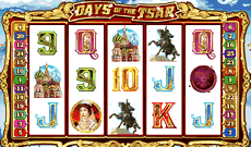 Days of the Tsar 25 line microgaming bonus slot machine